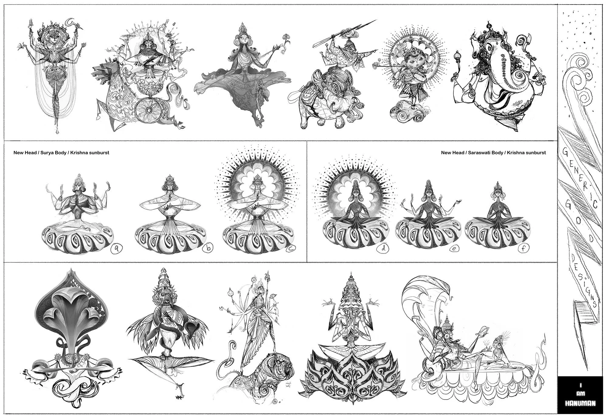 monkeys / god sketches