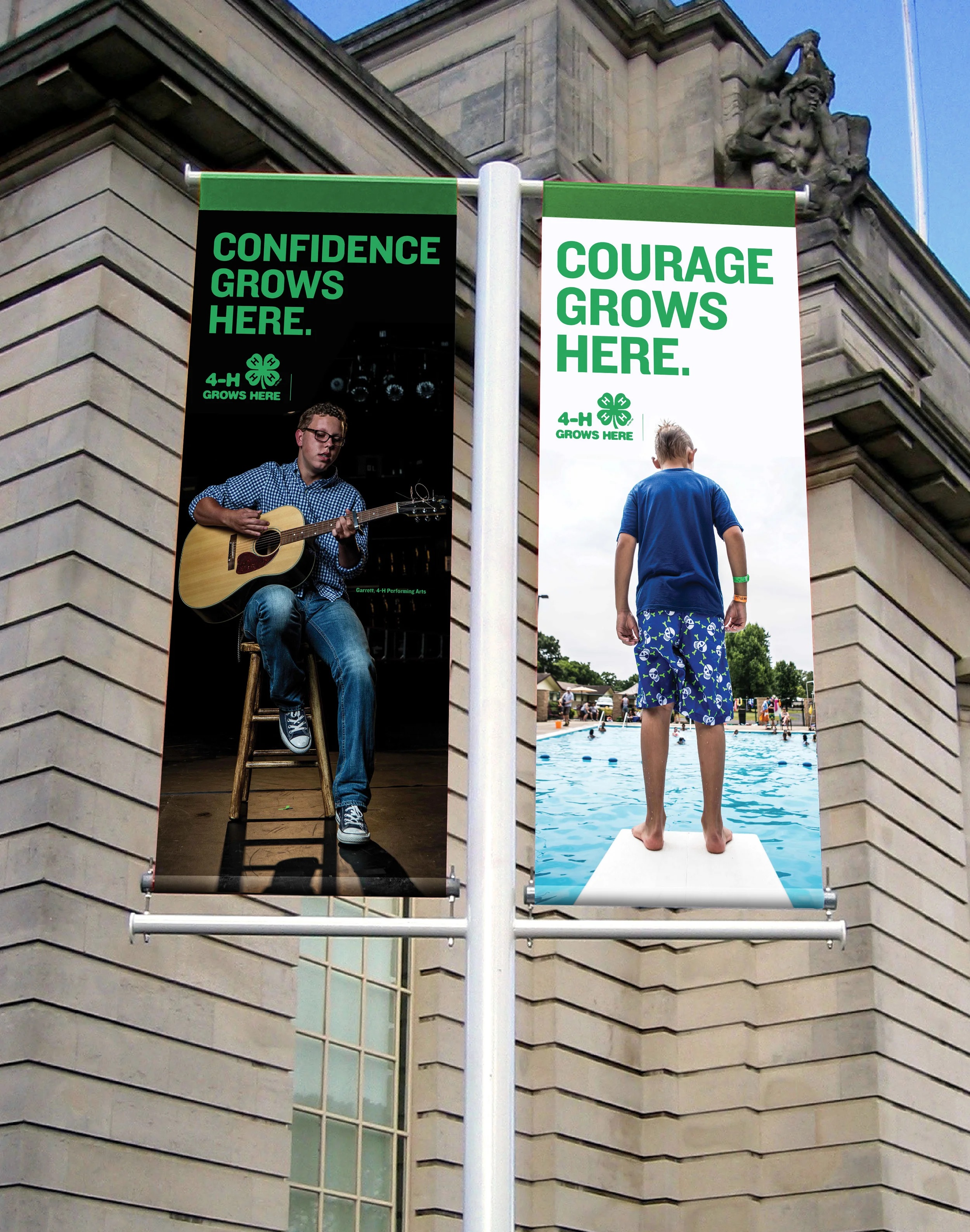 Street light banners for 4H national.