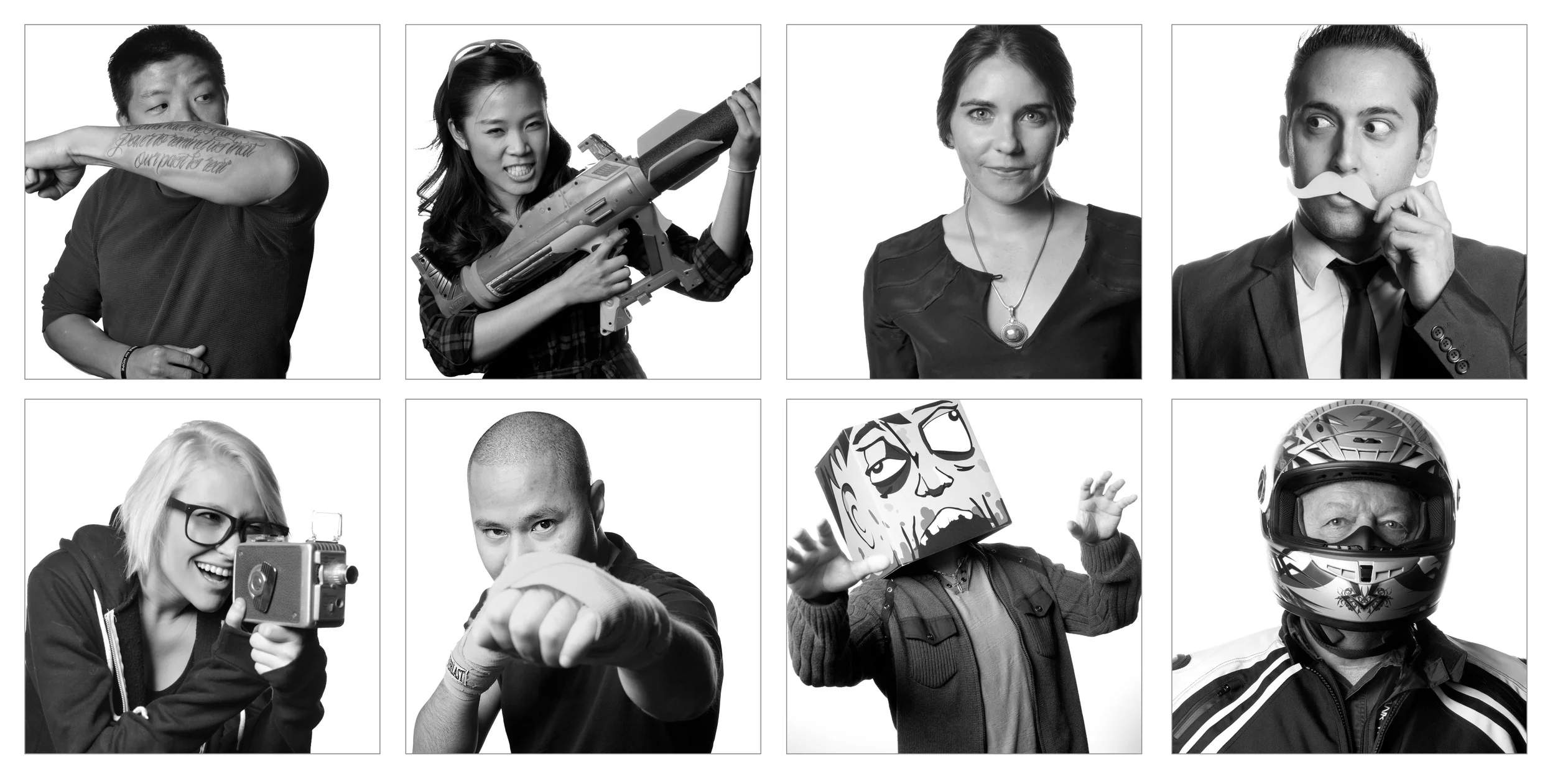 We set up a mini studio and shot portraits of every employee. There was only one mandate: Have fun. Photos by Don Lupo.