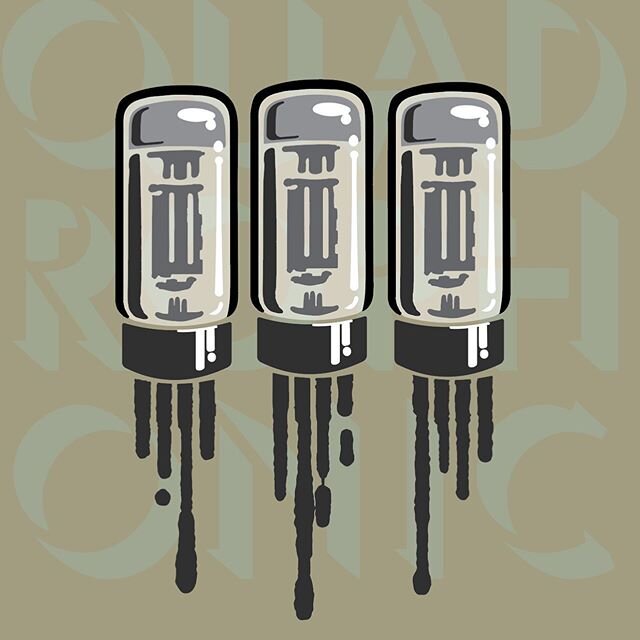 Upgraded to these 100% vector and cleaned &lsquo;em up.
.
.
.
#tubes #tubeart #originalart #graphicdesign #graphicdesigner #poster #albumart #music #analog #plug #oldtech #audio #stereo #mcintosh #marantz #fender