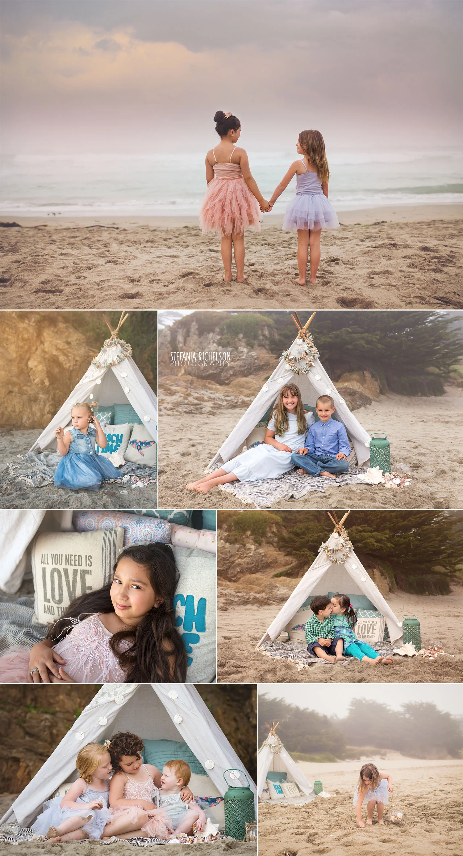 kids-on-the-beach-with-a-teepee-in-Fort-Bragg.jpg