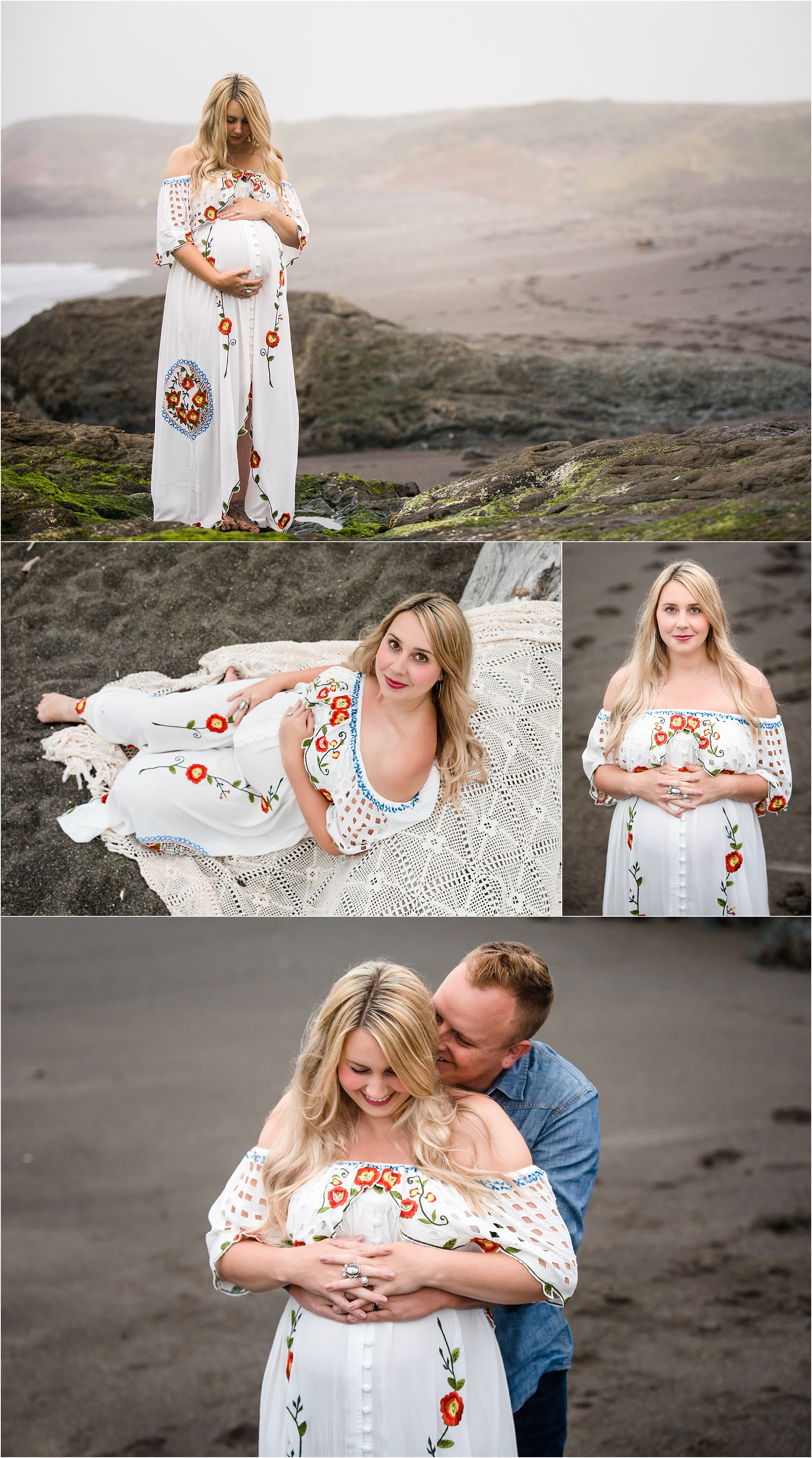Beach Boho Maternity Session