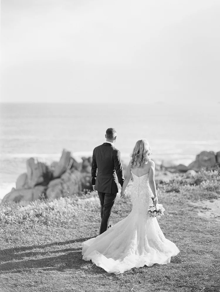 wedding-waverley estate-bride and groom walking near port elliot
