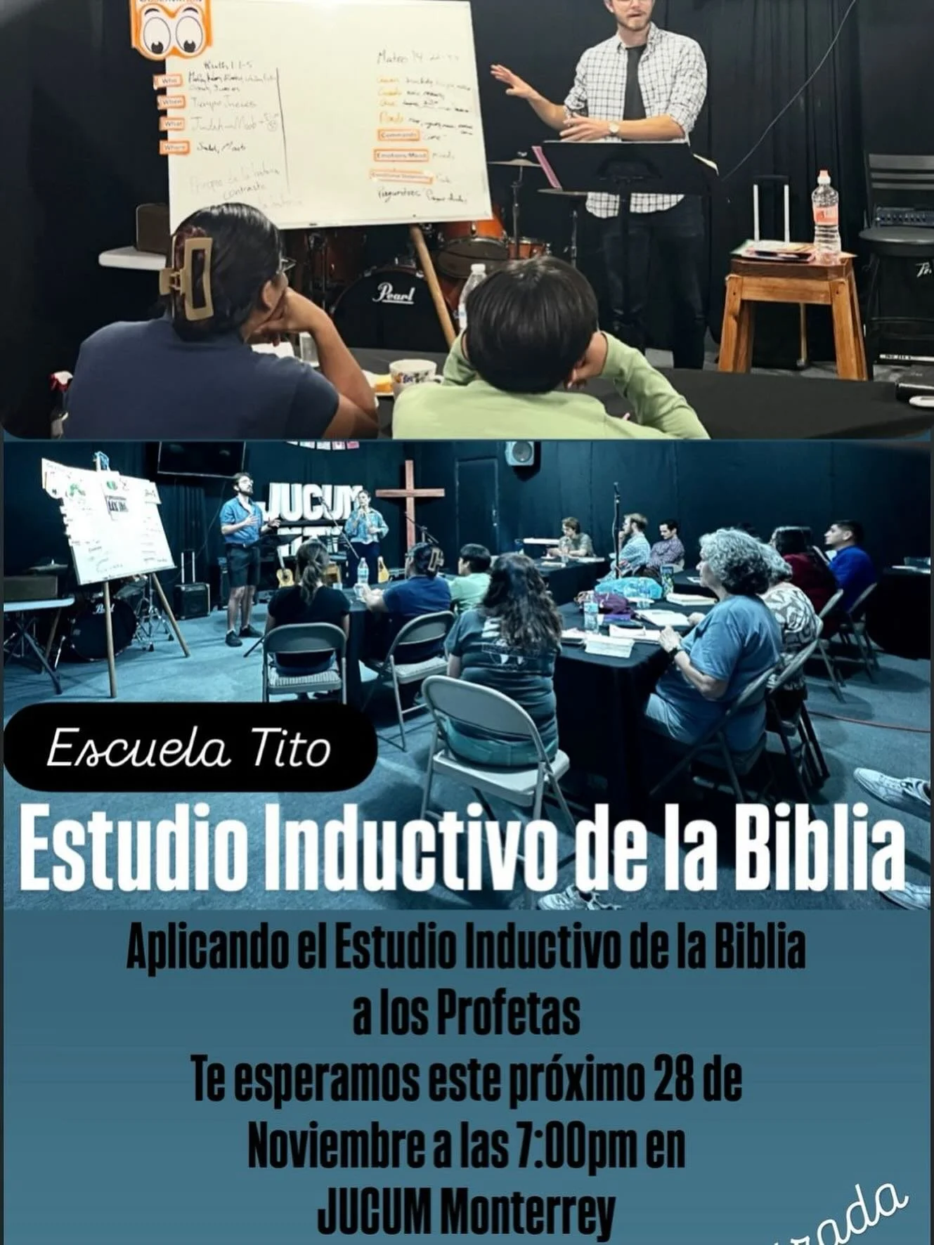 Te invitamos a ser parte de este estudio B&iacute;blico inductivo! No pierdas la oportunidad! Te esperamos.