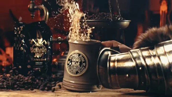 In celebration of #nationalcoffeeday  we created this national commercial spot for @zakkwyldebls coffee brand Valhalla Java by @deathwishcoffee 

Huge shout out to Matt Patterson who converted @themadonesfilms kitchen into a Viking mess hall, and pro
