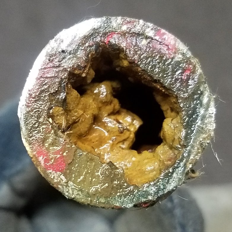  sewer line CLOGGED BY grease. 