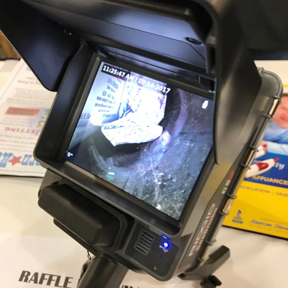 Fiber optic sewer line camera inspection equipment enables professional plumbers to find out exactly what’s happening in your pipes and sewers.