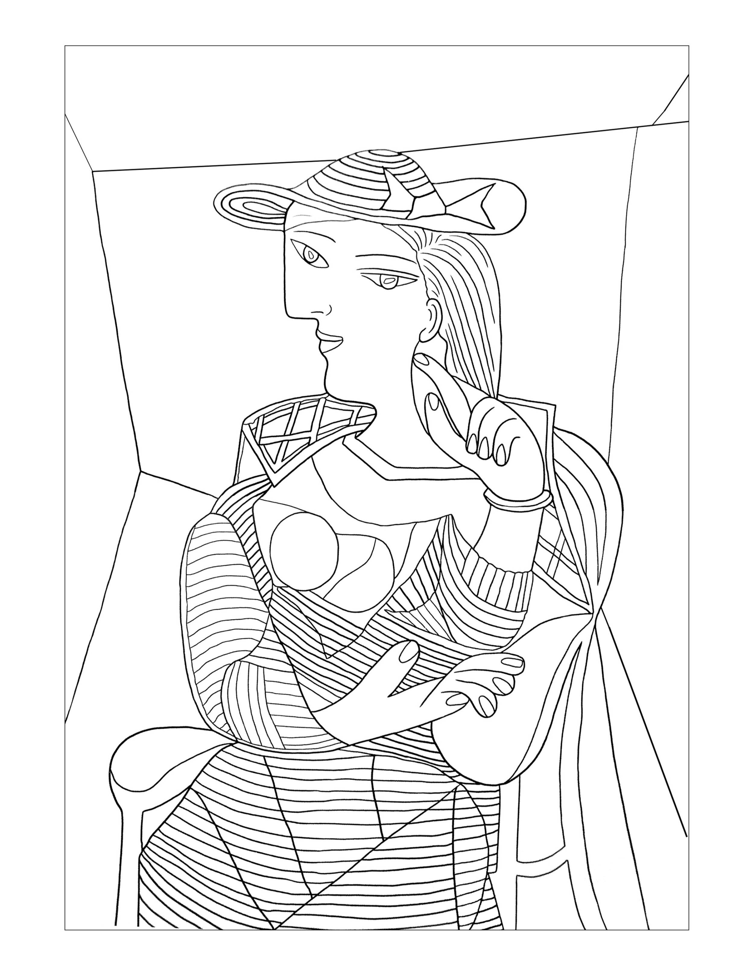 Portrait of Marie Therese Walter by Pablo Picasso