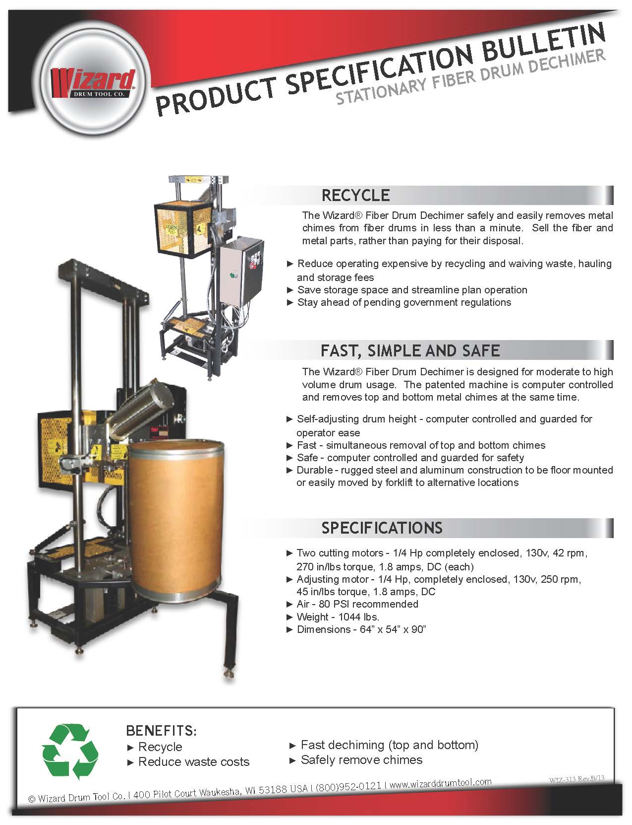 STATIONARY FIBER DECHIMER BULLETIN