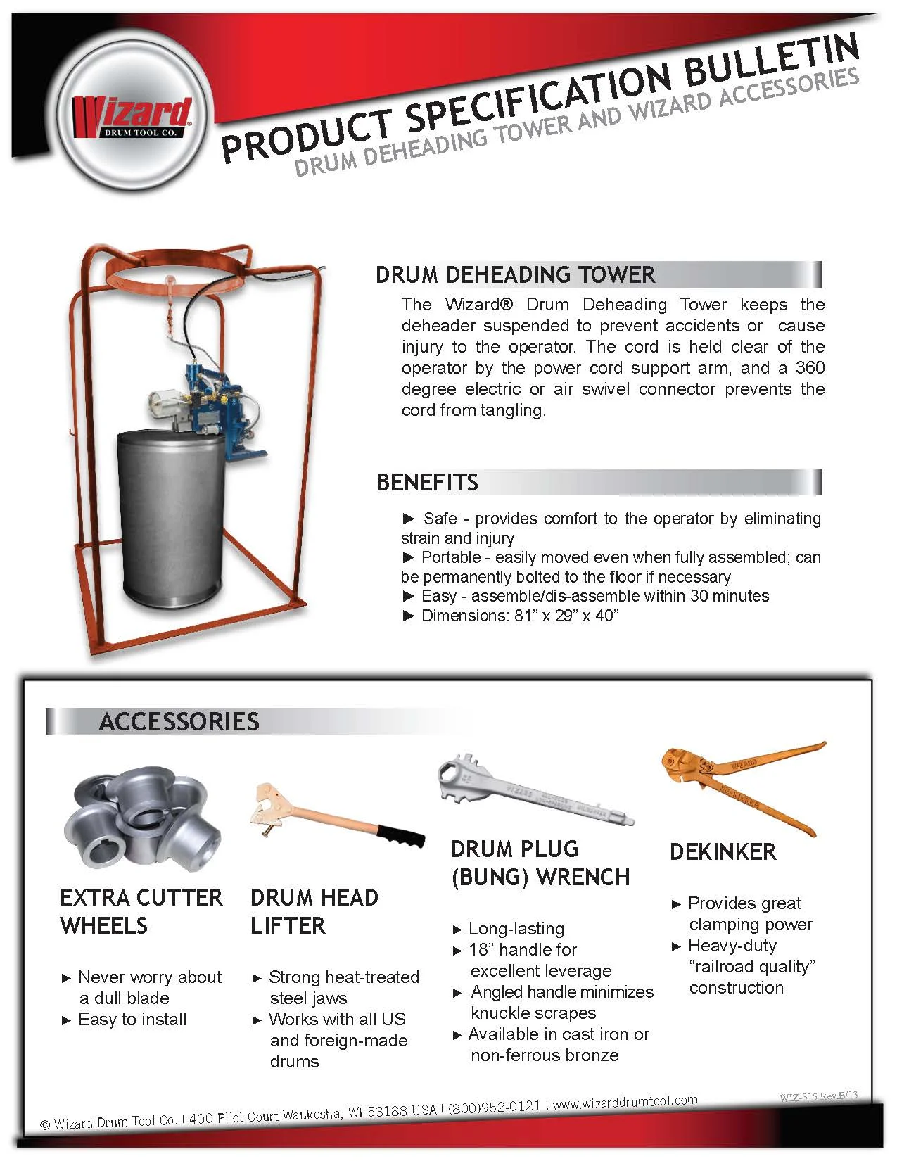 TOOLS & ACCESSORIES BULLETIN