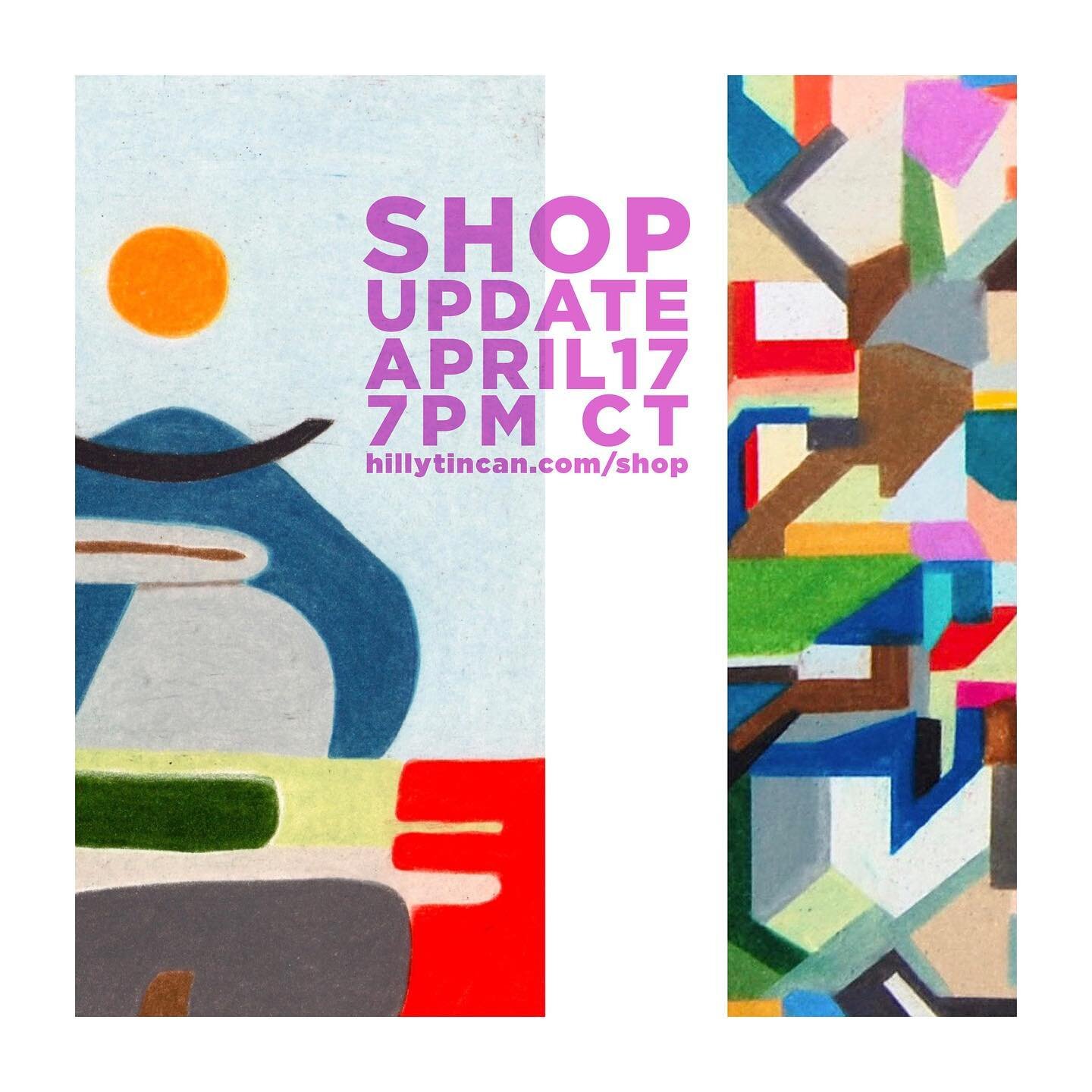 I&rsquo;ll be dropping some things in the shop this coming Monday, April 17 at 7pm CT. included are these five drawings and some new work I&rsquo;m excited to show you in the coming days. keep those eyes peeled &gt;&gt;&gt;&gt;&gt;&gt;🍌