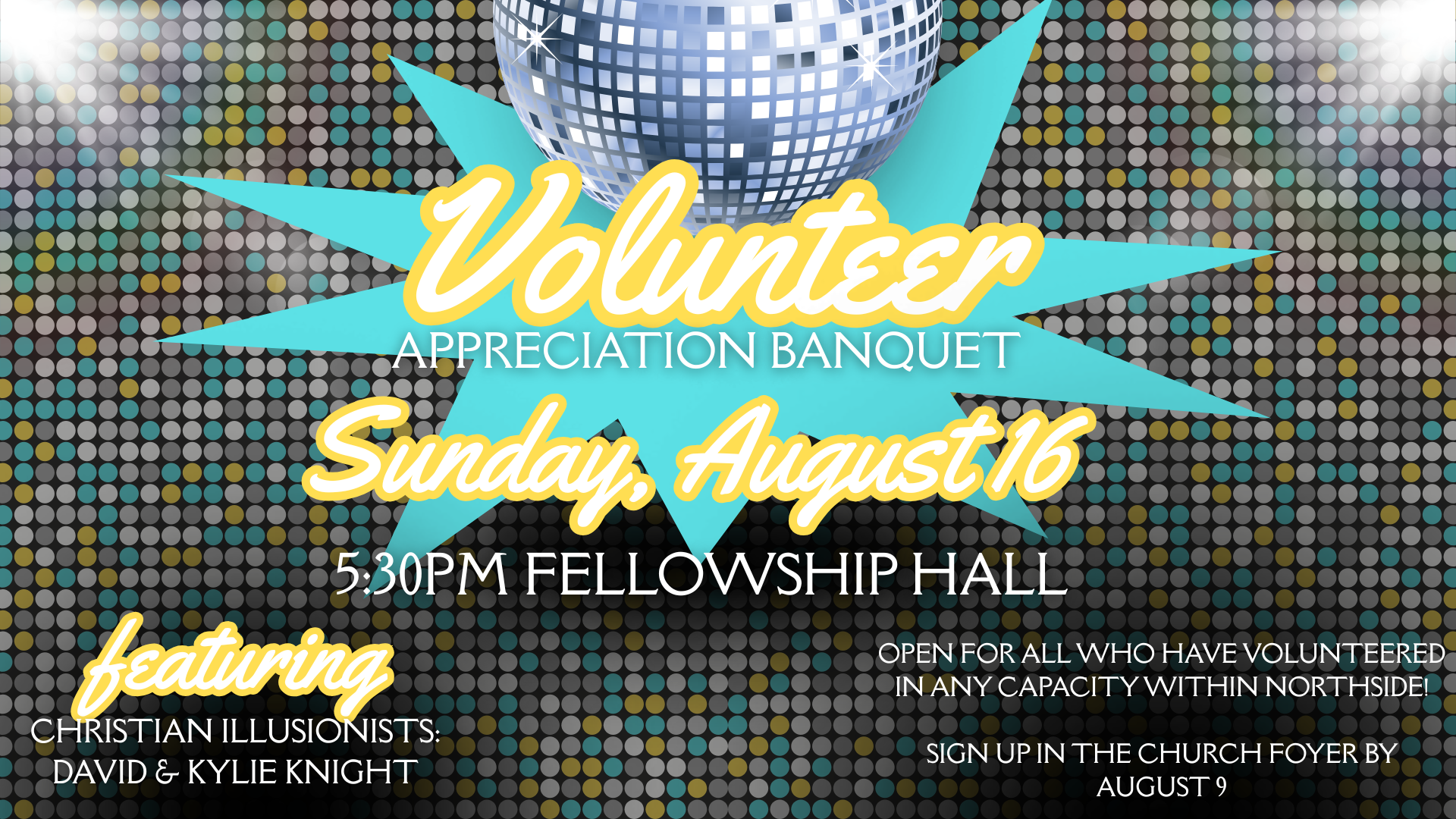 Volunteer Appreciation Banquet