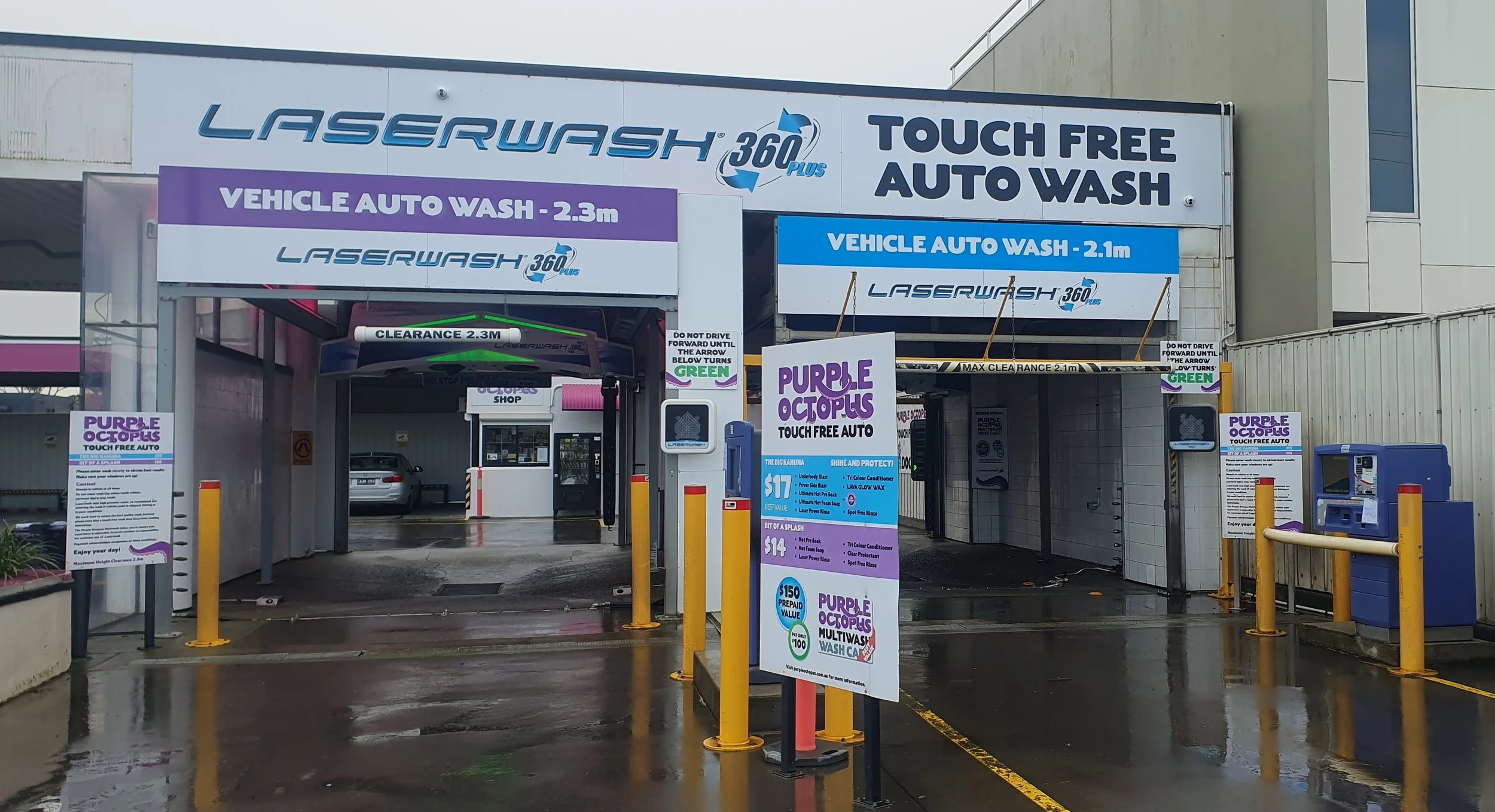 Purple Octopus Laserwash 360 Touch Free Automatic Car Wash — Purple