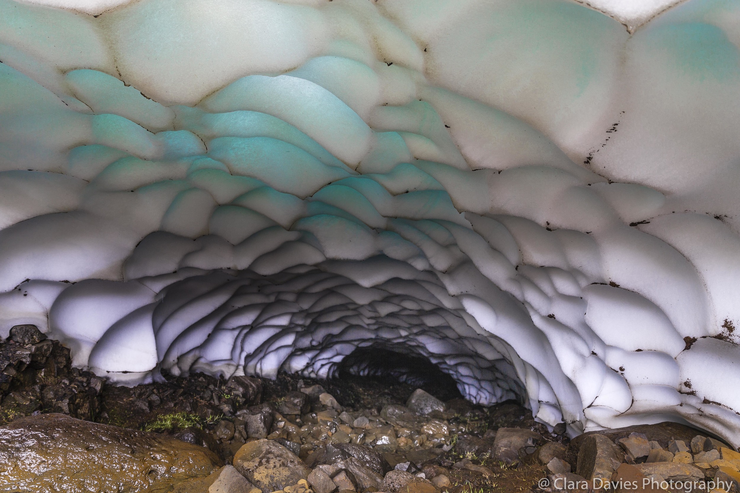 Interior ice cave