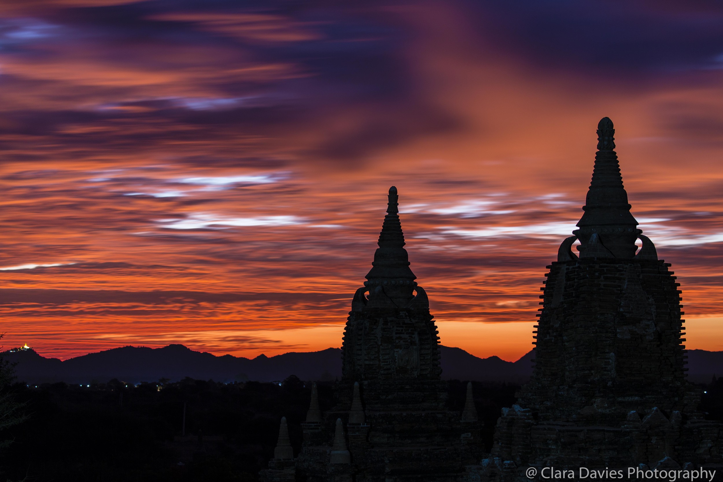 Pagodas at sunrise