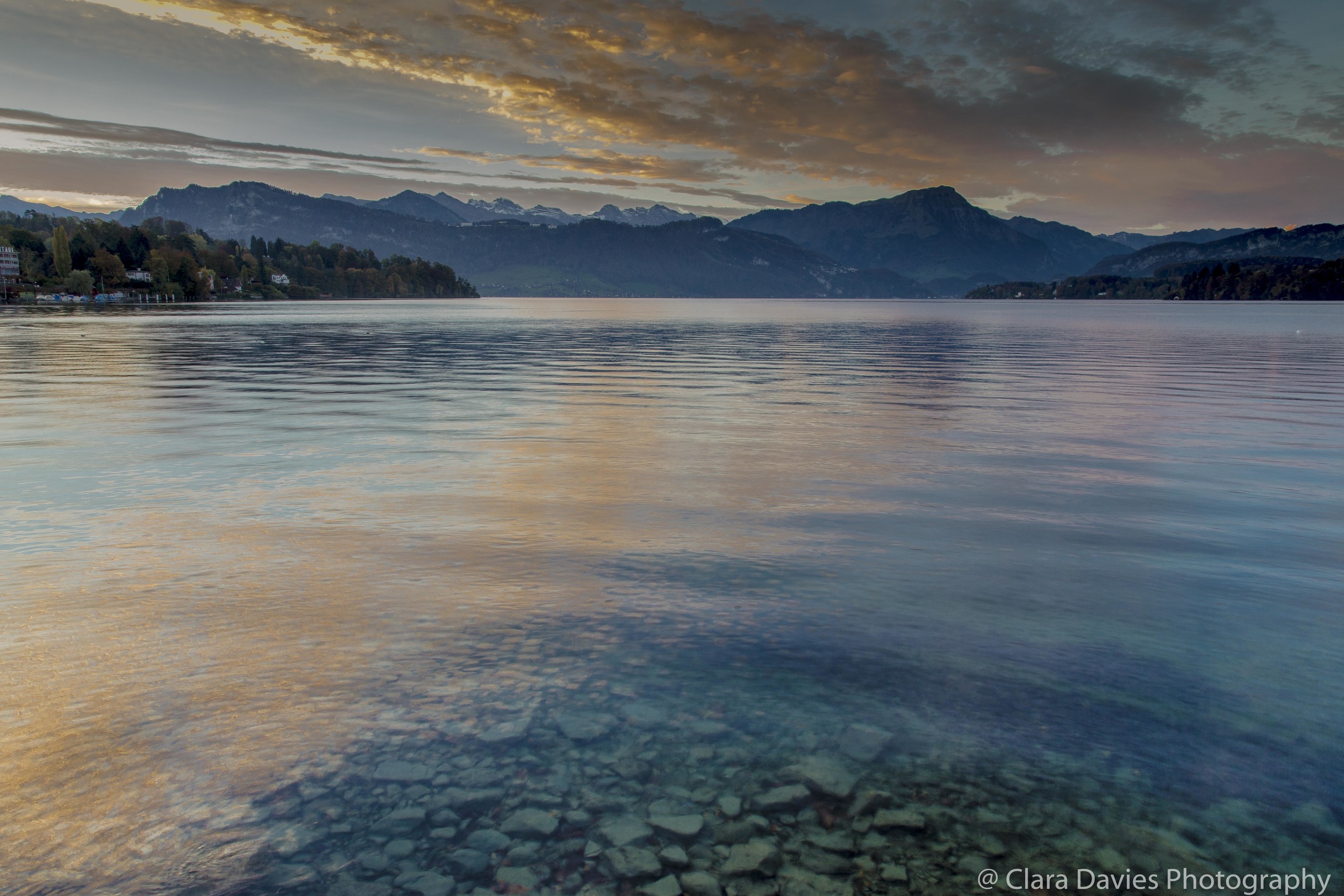 Sunrise over Lucerne Lake