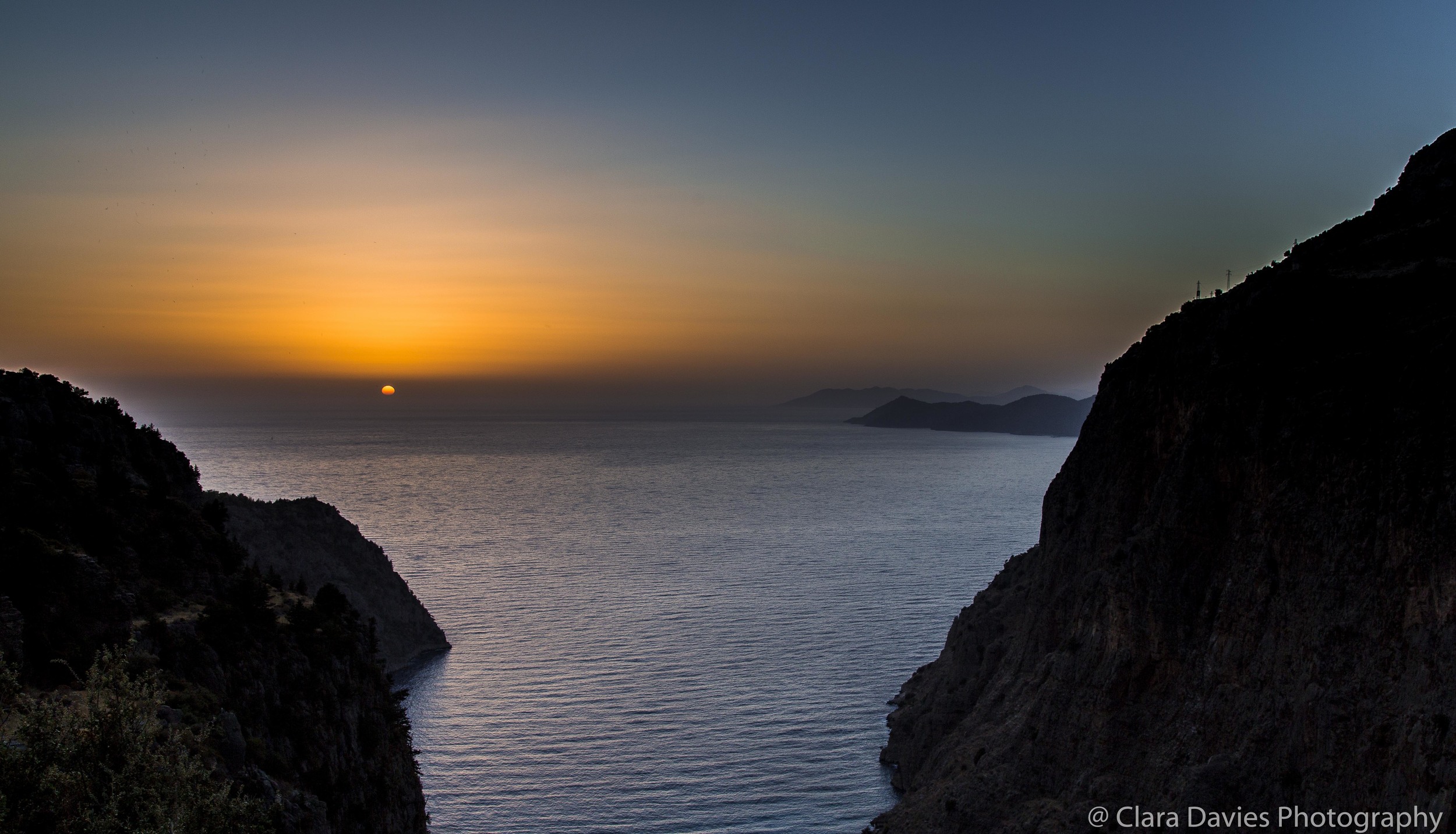 Aegean sunset - Butterfly Valley