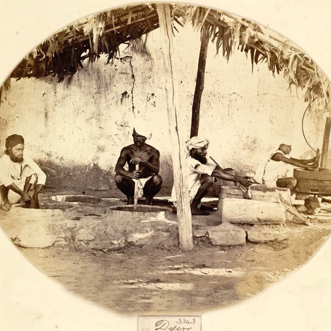 Dyers at work in Western India, taken by Shivashanker Narayen in c. 1873, Archaeological Survey of India Collections © British Library
