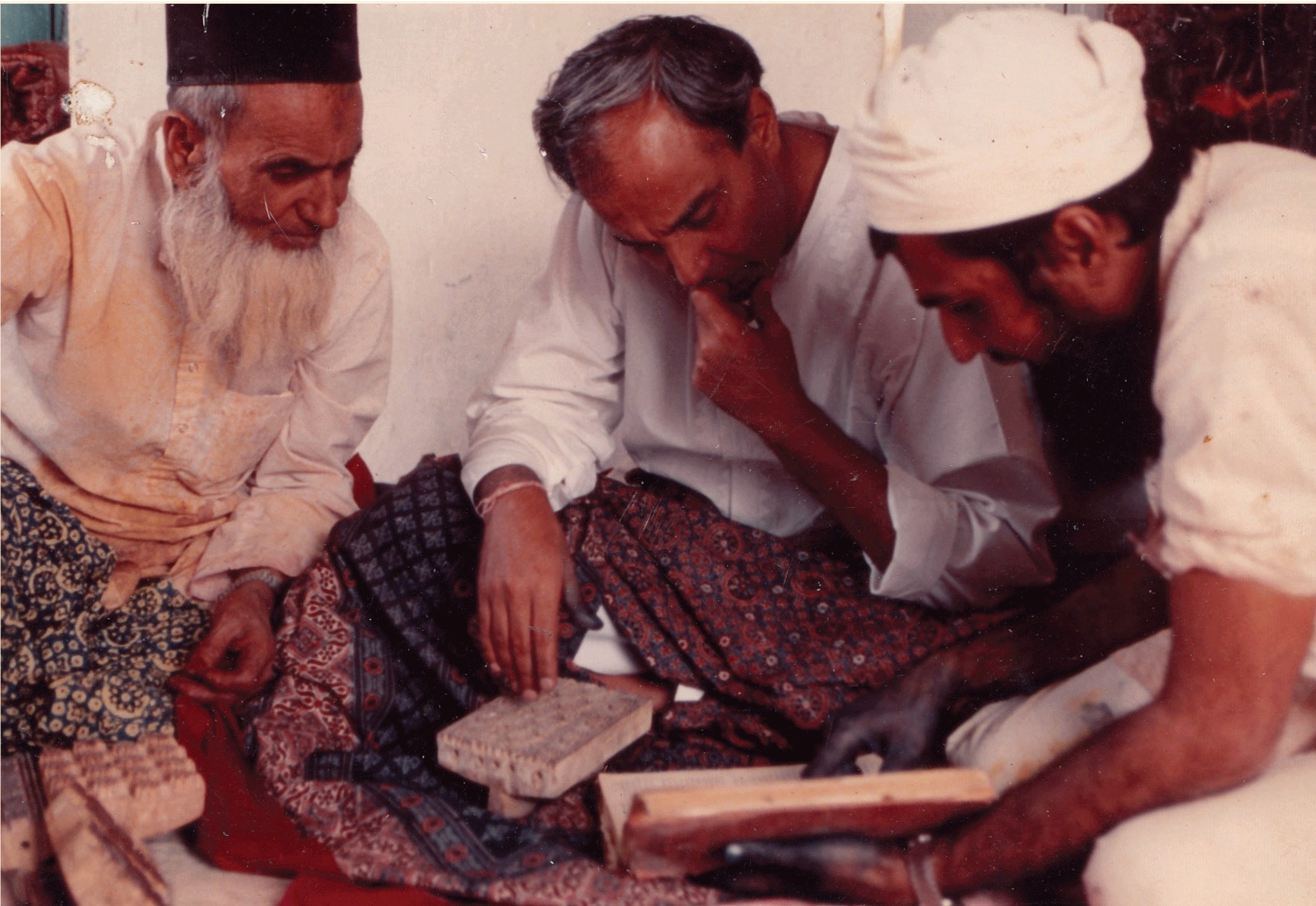 Traditional dyeing and printing work of the Khatris