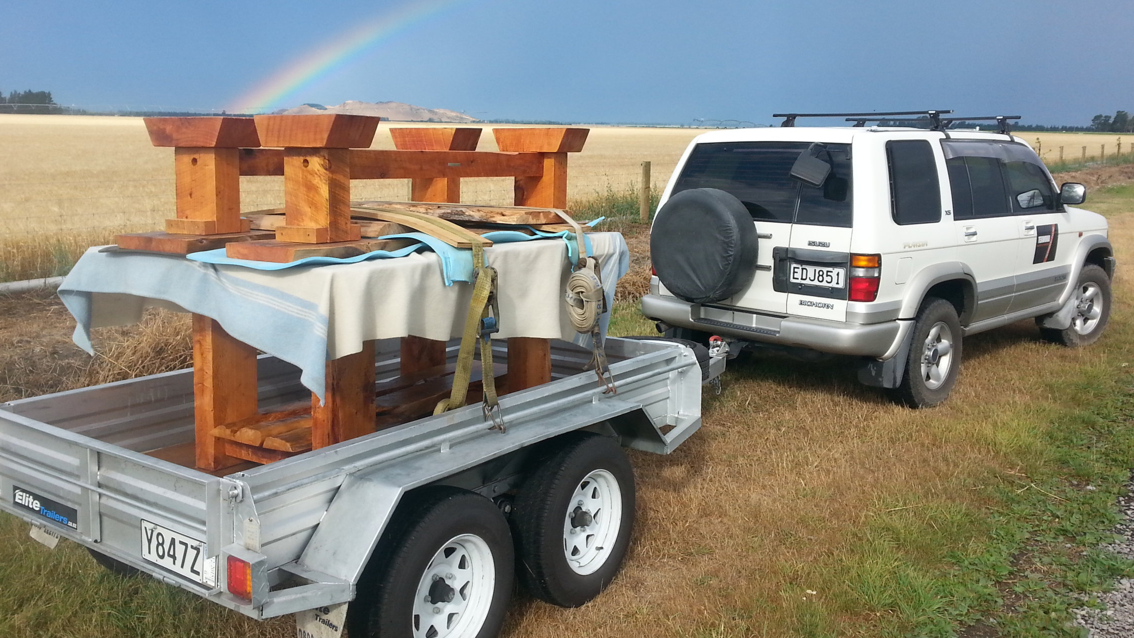 Most often South Island deliveries are done personally.