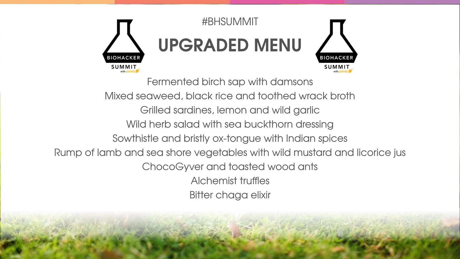 Upgraded menu