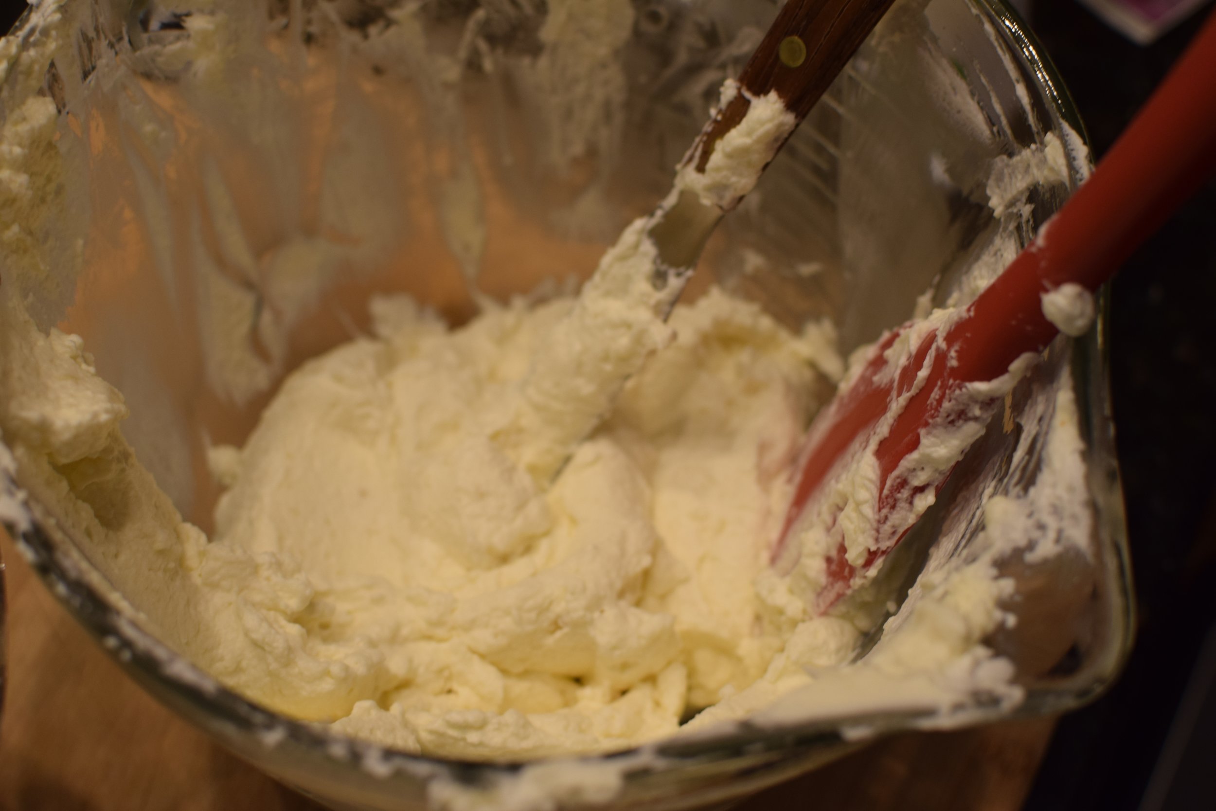 Pastry creme ready and chilled.