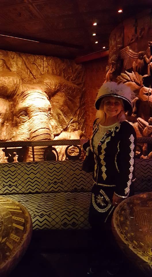 Stunning wood carving in the interior.
