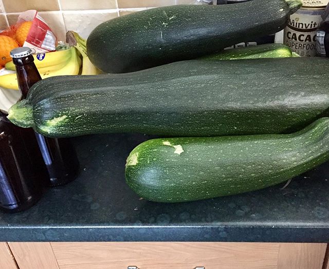 Beer brewing and Marrow growing, a lot of Chutney to be made 😊👌.