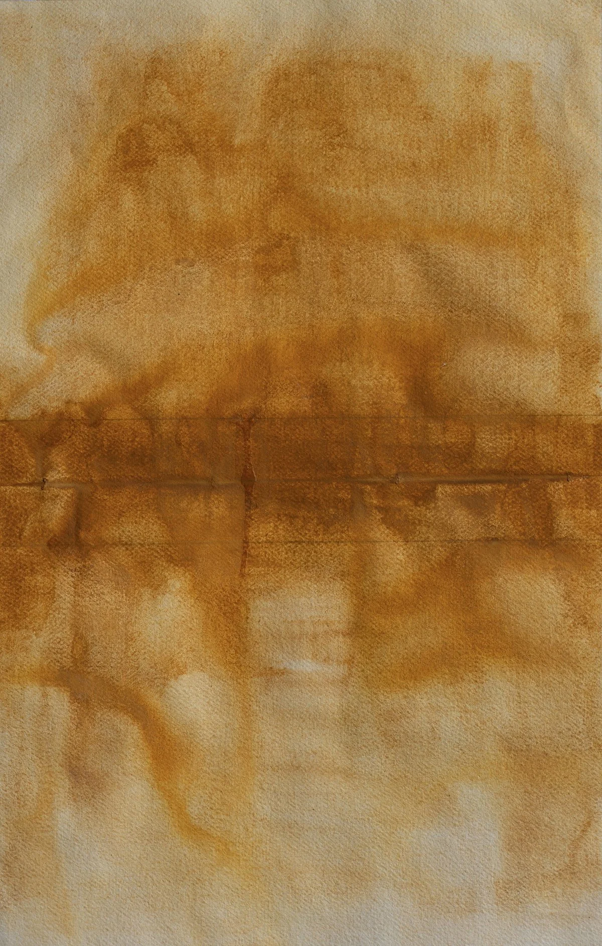 sm-SENETE gold Botswana earth on cotton rag 60x40cm 2023 Ann Gollifer copy.jpg