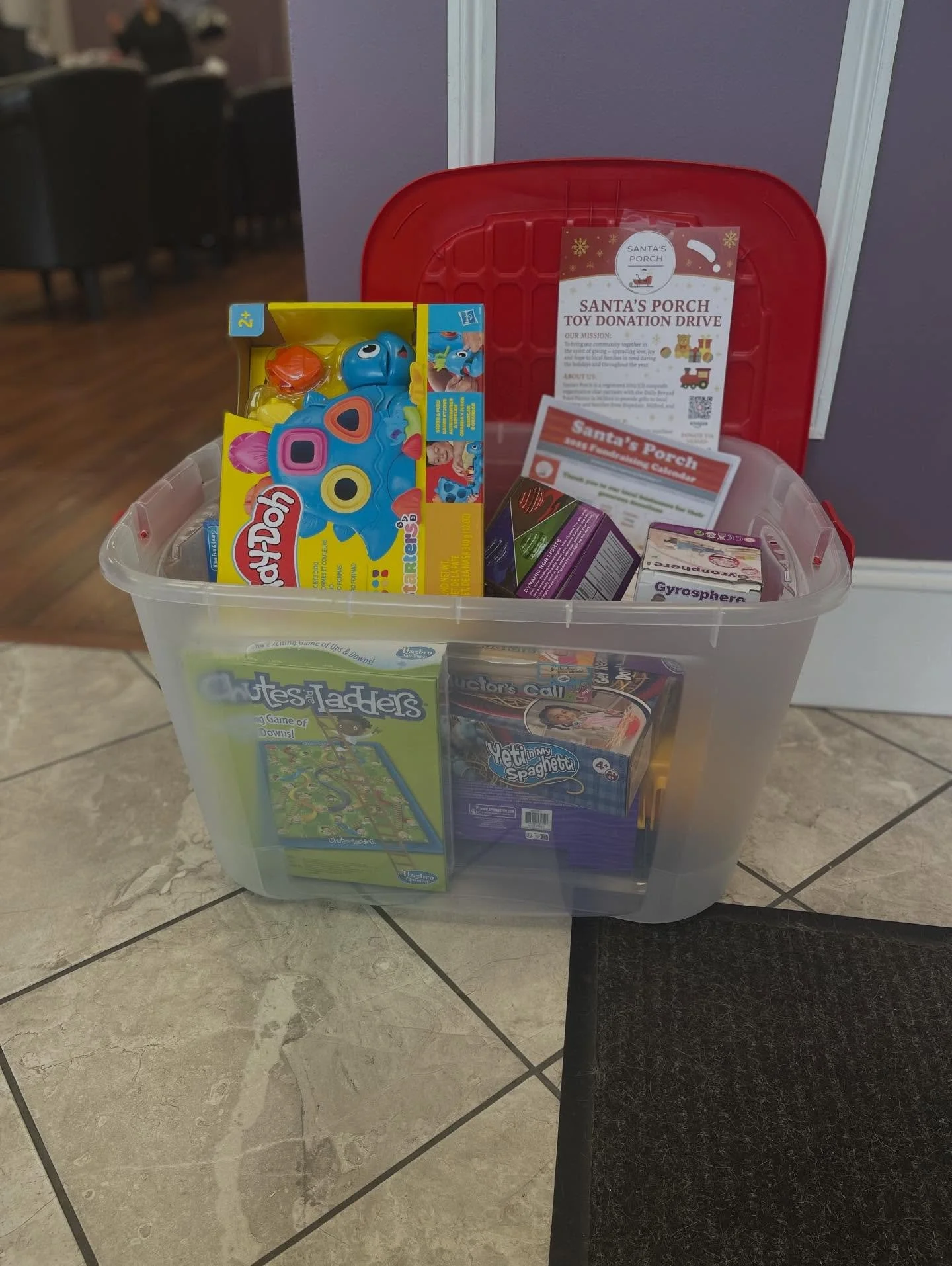 Our first donation pick up is complete, and our hearts couldn&rsquo;t be more grateful. 🎄❤️ Thank you to everyone who has brought gifts to Santa&rsquo;s Porch at Salon Bella Vita. Your kindness is already making a difference. We are still accepting 