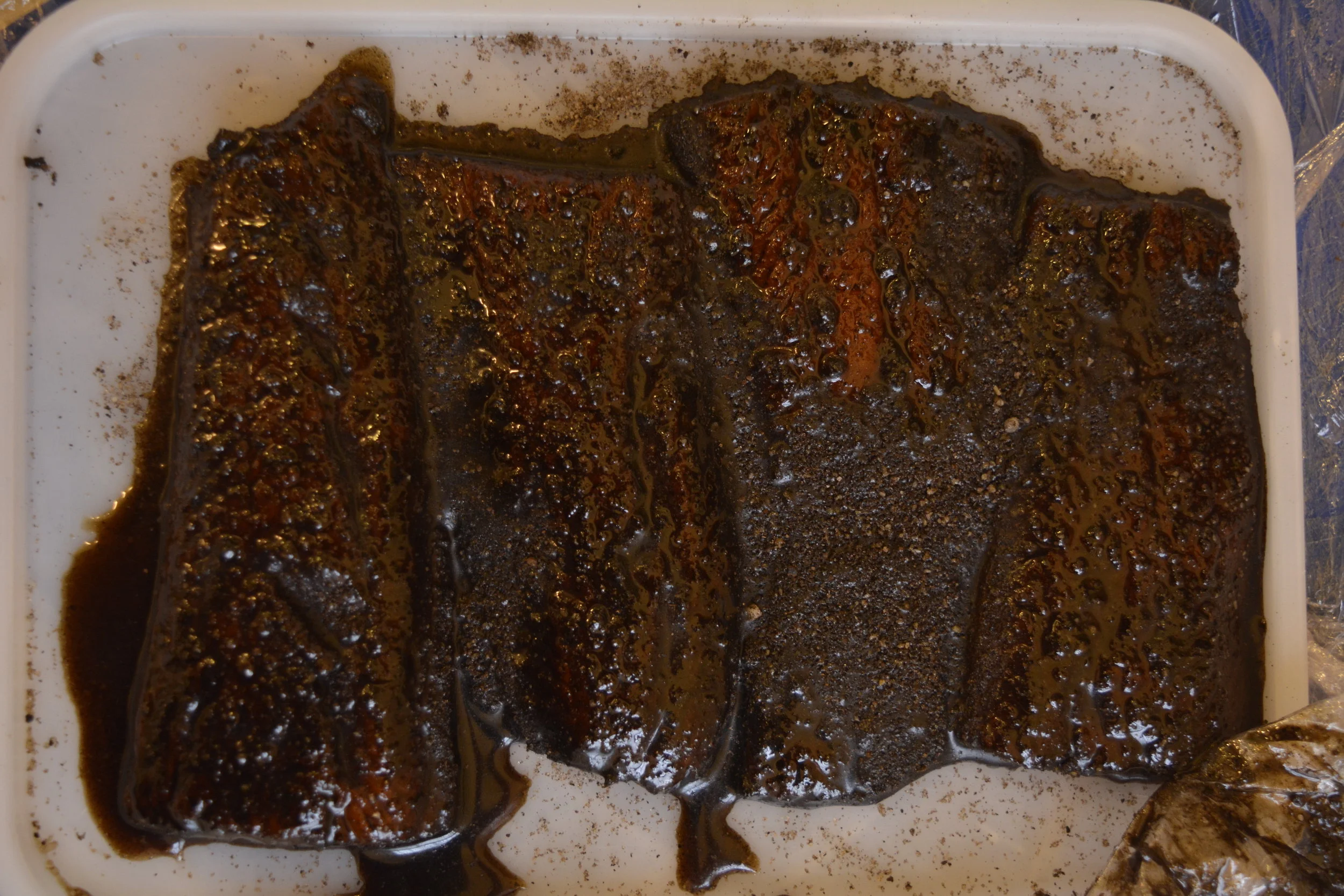 Experimenting with my own kelp-ash cure at the Edinburgh Food Studio (Orlando Addis)