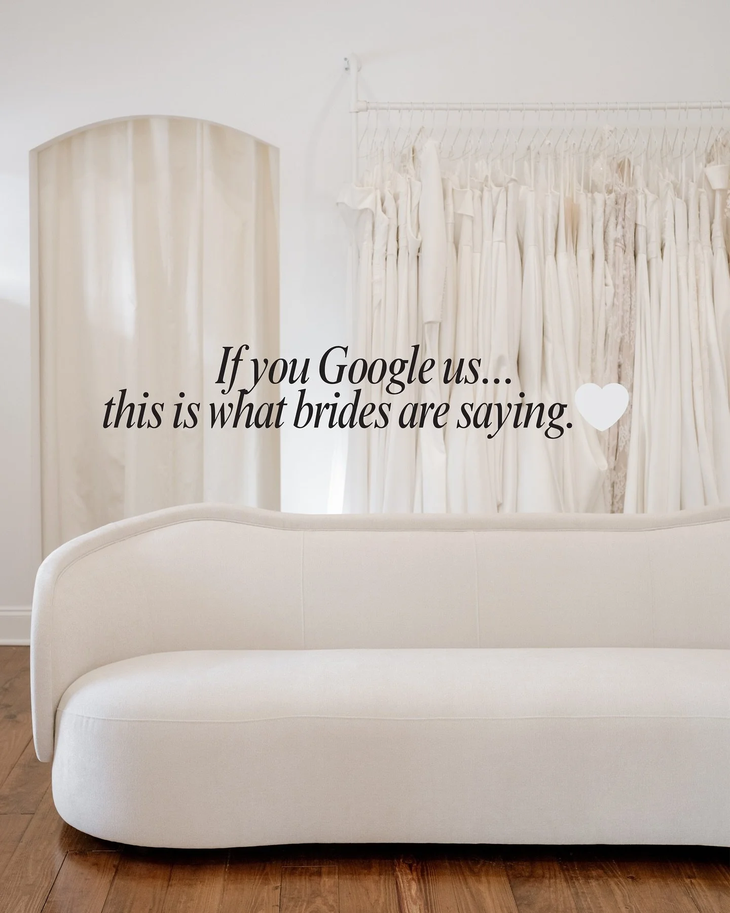 When you Google Elle James Bridal, here&rsquo;s what appears:
award-winning, personalized, relaxed, supportive, memorable.

It&rsquo;s Google&rsquo;s way of summarizing what our brides have been saying all along &mdash; and the sweetest reflection of