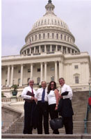 David, Manny, Marie and Vic Hadfield in front of the U.S. Capitol Building