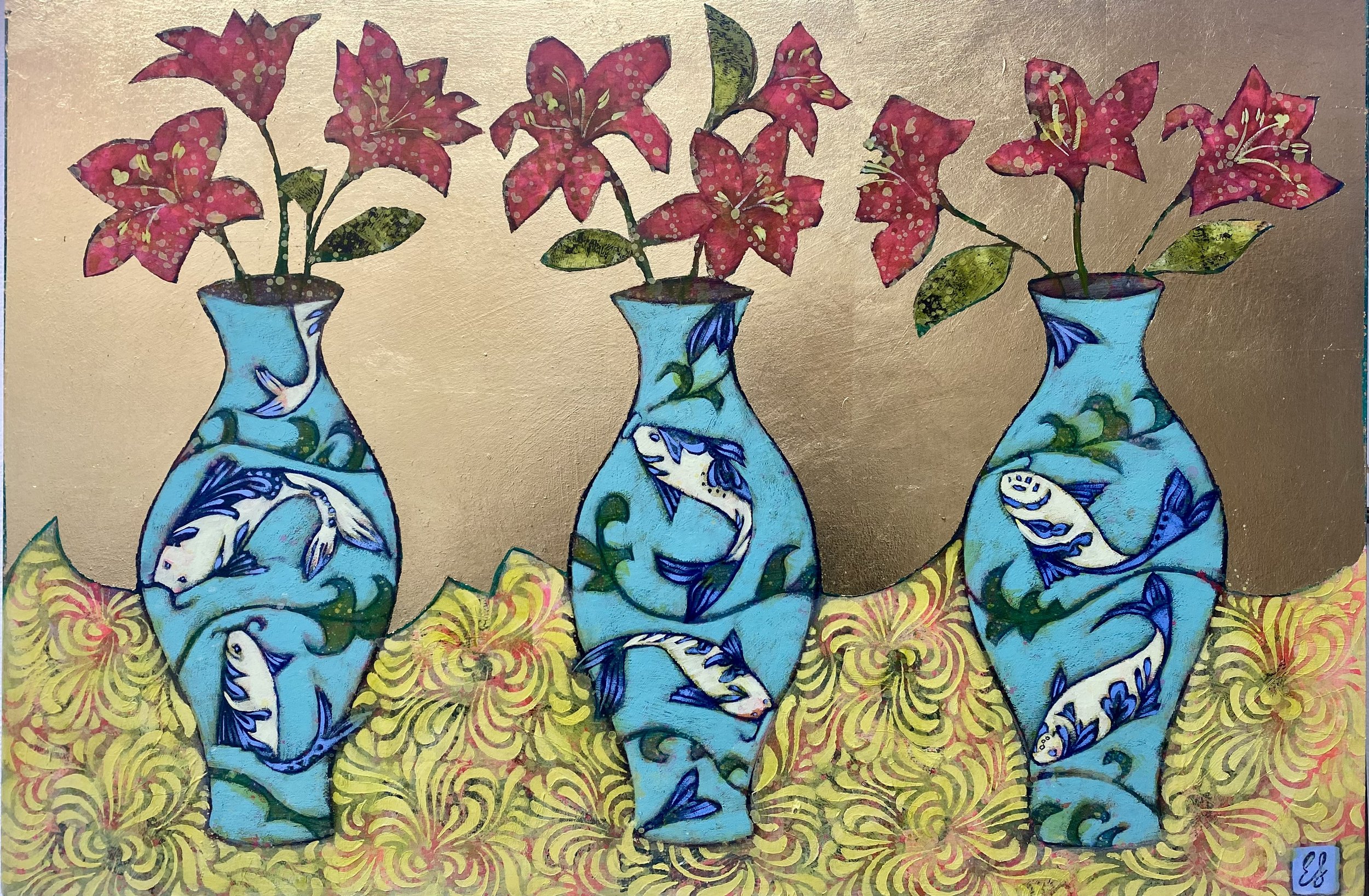 Blue Koi,51 x 76 cm, (Framed 56 x 81 cm) £1,295.jpg