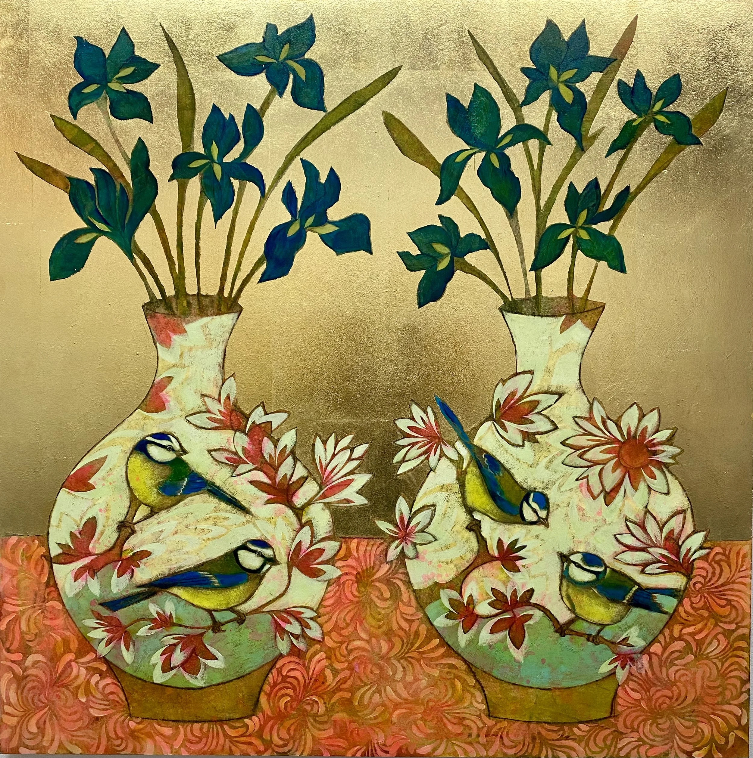 One Spring Morning, 90 x 90 cm, (Framed size 98 x 98 cm) Mixed media on wooden panel, £2,495 .jpeg