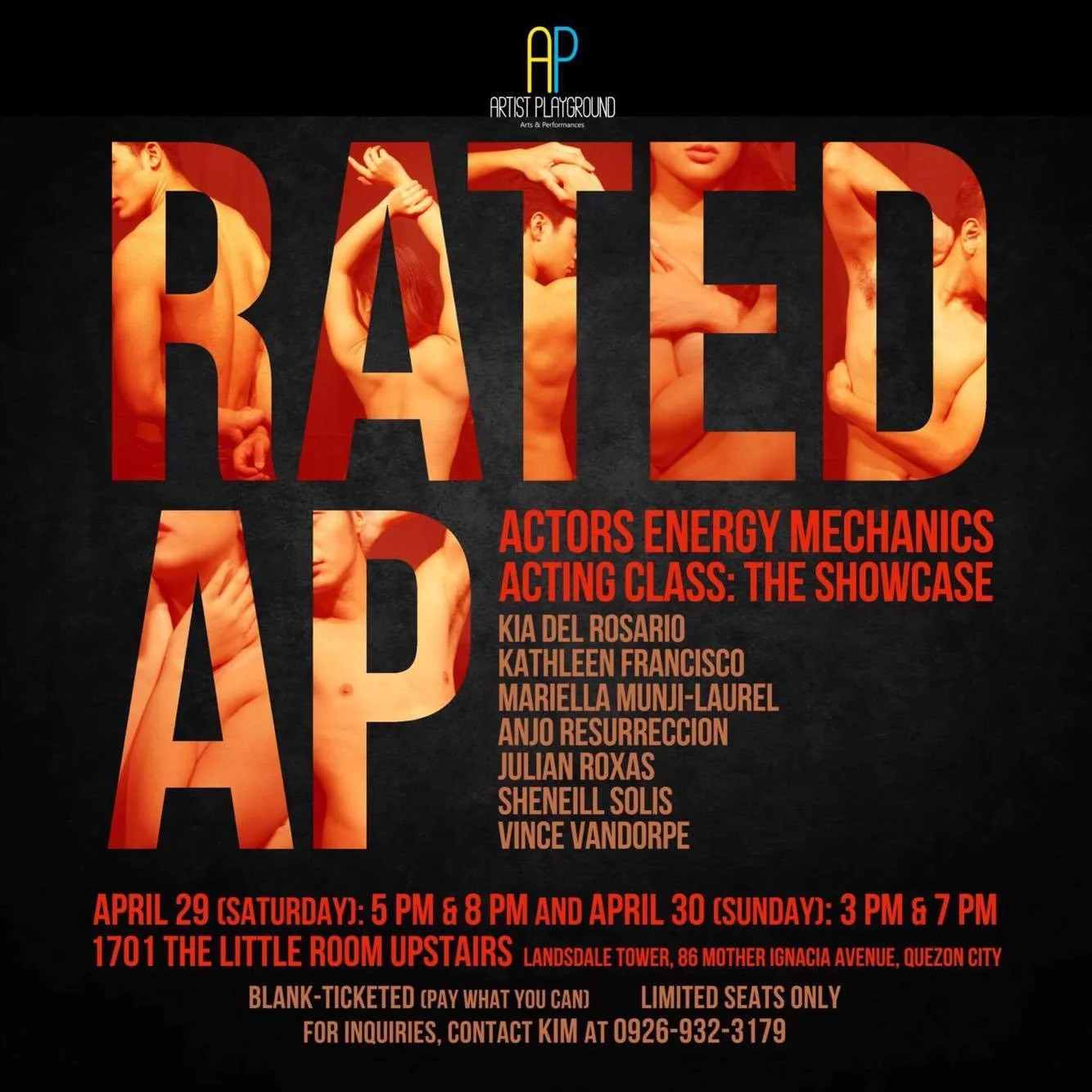Rated AP! ACTING CLASS: THE SHOW CASE! Featuring excerpts from the plays: * BUBUNGANG LATA by Agapito M. Joaquin * ATENG by Vincent De Jesus, Ikatlong Gantimpala, 2005 Palanca Awards for Literature, Dulang May Isang Yugto * WHO'S AFRAID OF ANNABEL CHONG by Rachelle Joy M. Rodriguez * BABY B. by Rene O. Villanueva