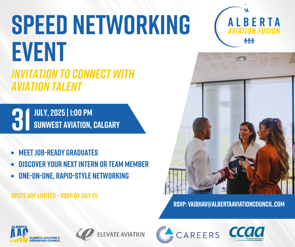 Pilot Networking Event Upcoming Events — Alberta Aviation, Aerospace & Defence Council