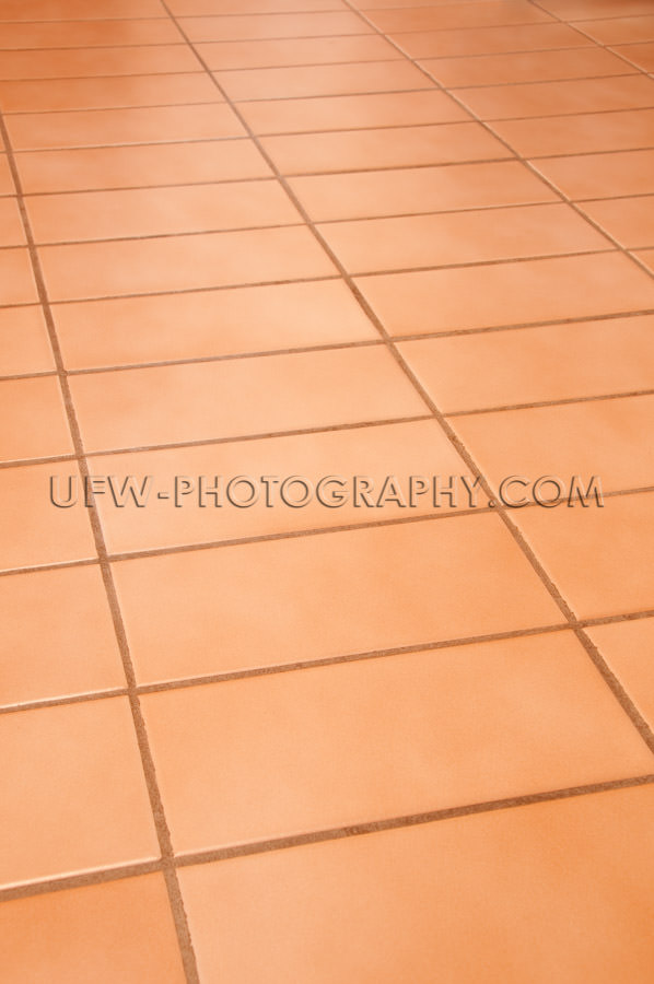 Floor rectangular terracotta tiles full frame background Stock I