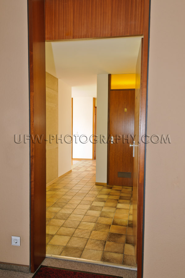 Entrance traditional apartment open door hallway Stock Image