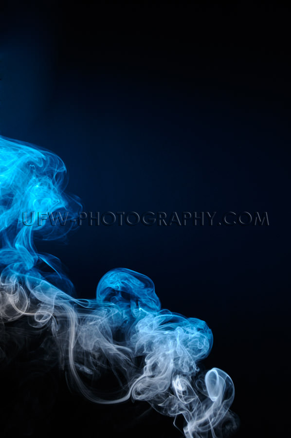 Gray blue smoke texture ascending left to right Stock Image
