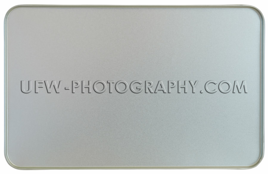 Silver sheet metal frame texture flanged edges background Stock 