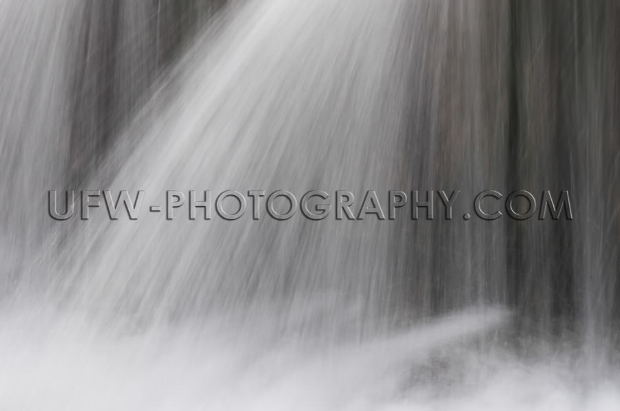 Waterfall various water jets interesting abstract pattern Stock 