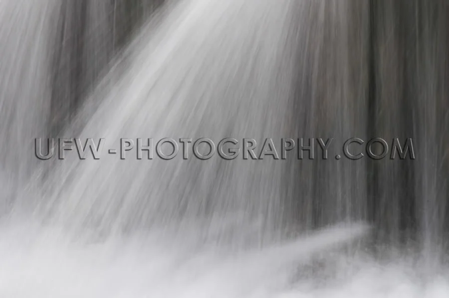 Waterfall various water jets interesting abstract pattern Stock