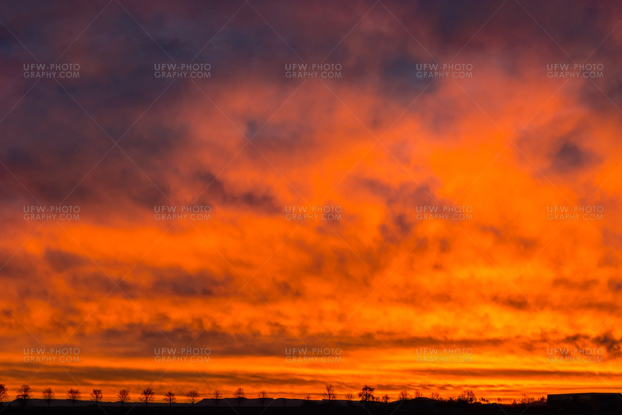 Eindrucksvoll Toll Orange Rot Sonnenaufgang Sonnenuntergang Feue