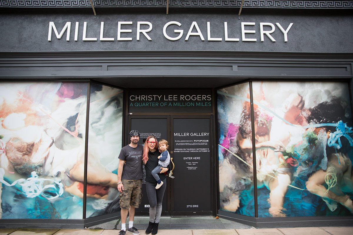 Christy Lee Rogers artist at Miller Gallery exhibit