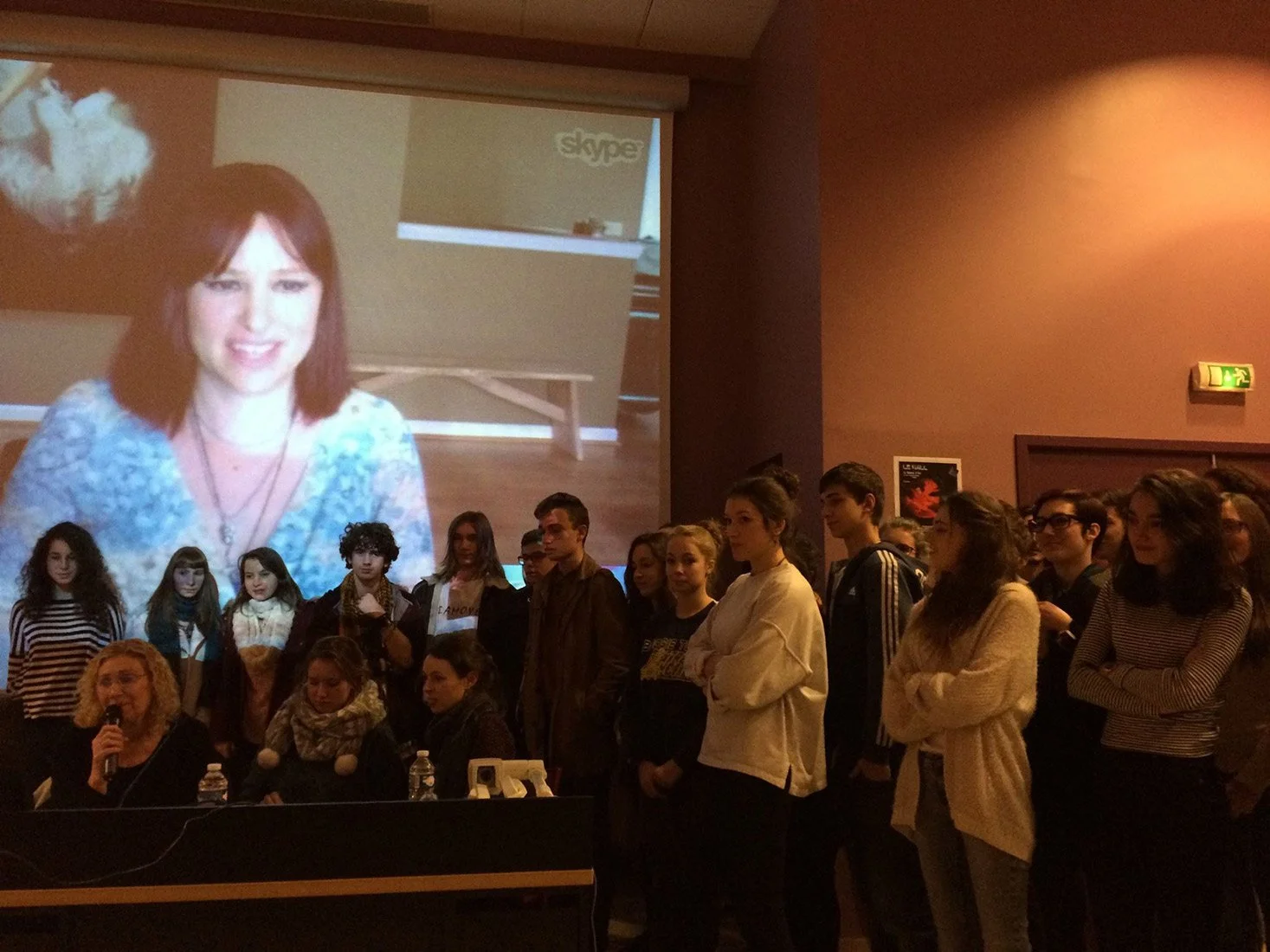 CHRISTY LEE ROGERS EXHIBITS AND GIVES TALK AT FRENCH ART SCHOOL, LYCEE DUPLESSIS-MORNAY’S - GALERIE D’ART DU LYCEE