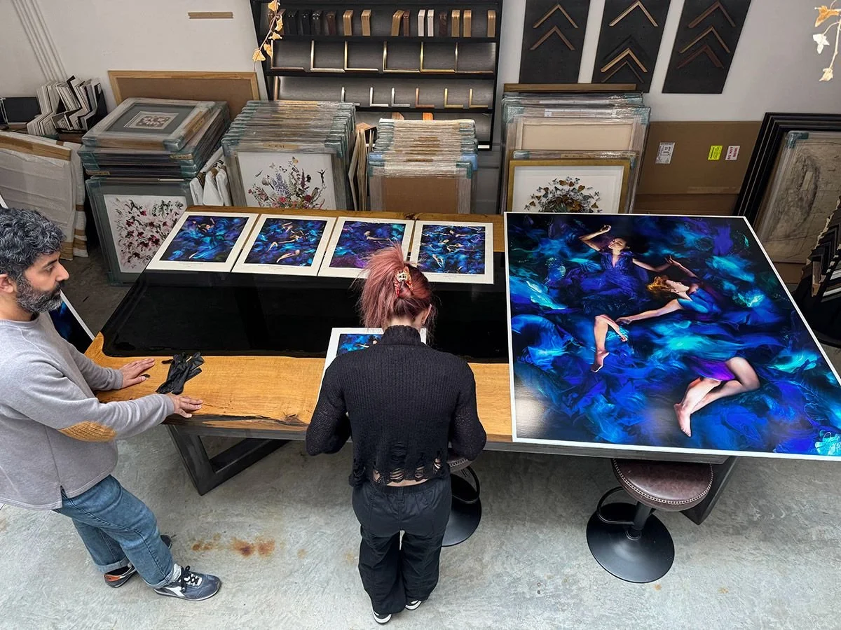 Christy Lee Rogers’ Muses of Avatar project is a commissioned underwater fine art photography series created for James Cameron’s Avatar: The Way of Water. The collection features portraits of Kate Winslet, Zoe Saldana, and Sigourney Weaver