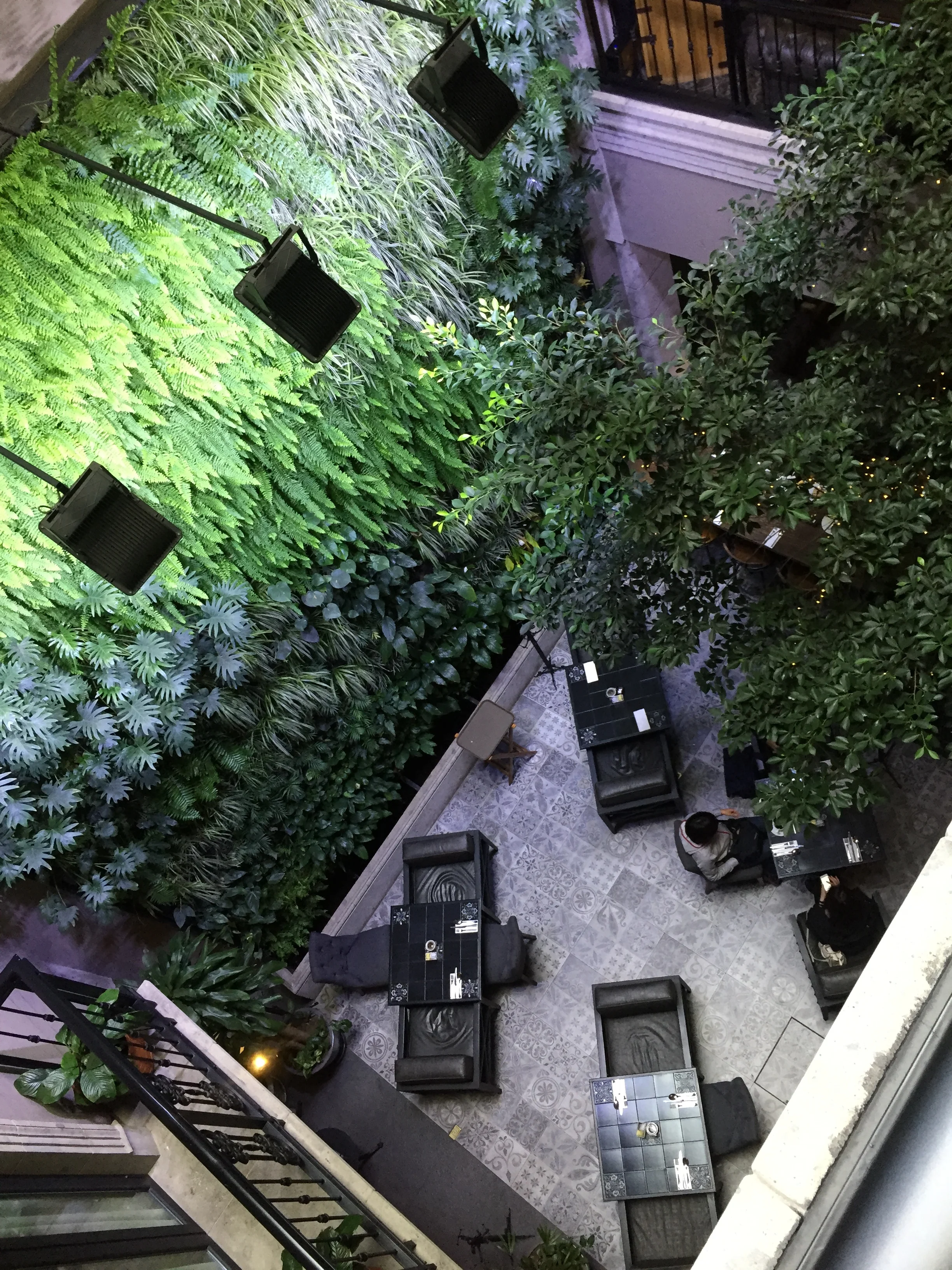  THE HOTEL ATRIUM WAS SO DREAMY 