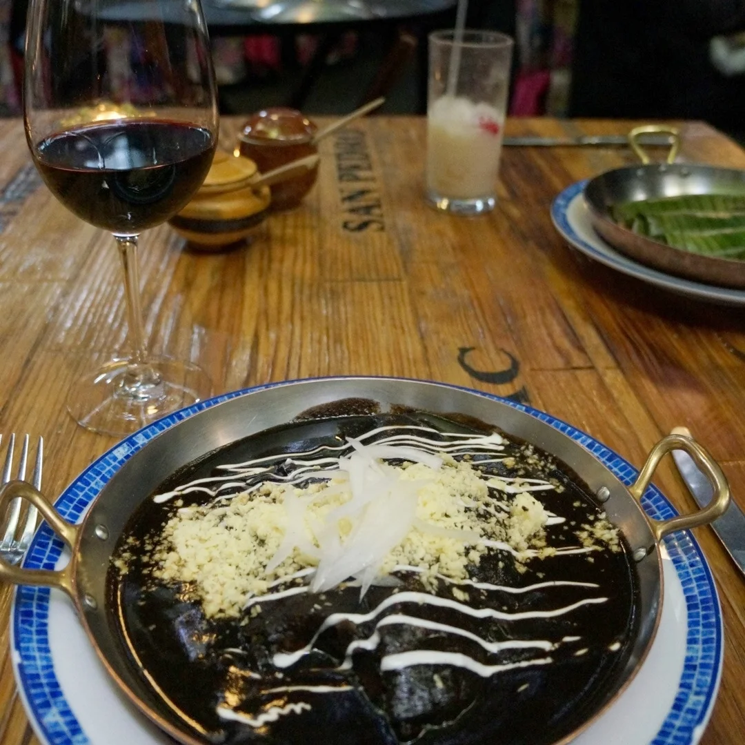  ENCHILADAS WITH MOLE SAUCE AT AZUL HISTORICO 