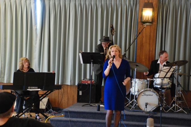   With trio at annual Albany Musicians’ Union Jazz Gala, 2013  